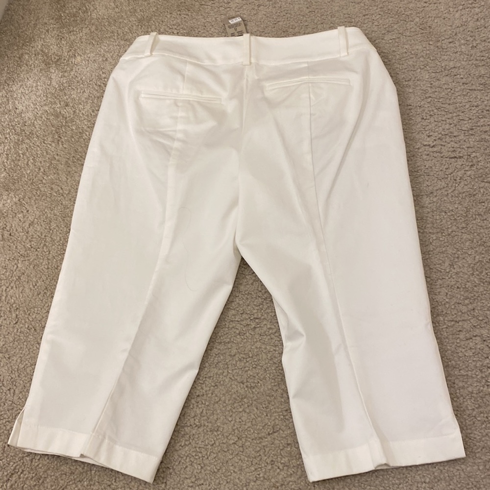 Ann Taylor Long white shorts - size 8 NWT - Picture 2 of 9